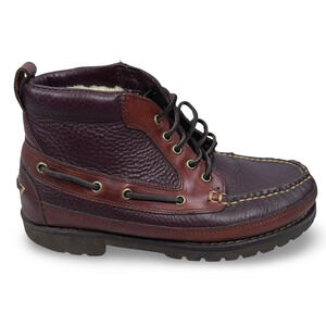 LL Bean East Point Boots Men’s 7.5 D Brown Leather Lace Up 273824 Shoes Hunting